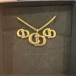 Christian Dior Necklace and Earring Set